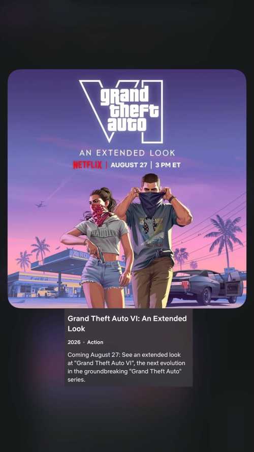 GTA 6's 'Extended Look' Premieres on Netflix Six Hours Before YouTube in Unprecedented Streaming Coup
